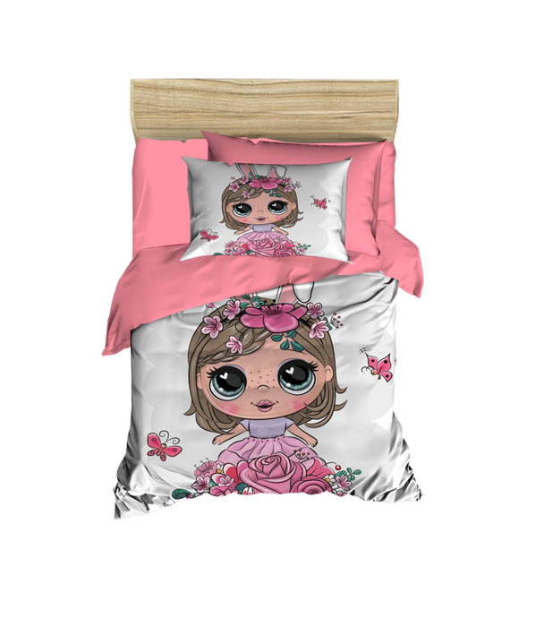 L'essentiel linge de maison Juego de Funda de Edredón PH174 Rosa, Blanco y Marrón L'essentiel linge de maison Juego de Funda de Edredón PH174 Rosa, Blanco y Marrón